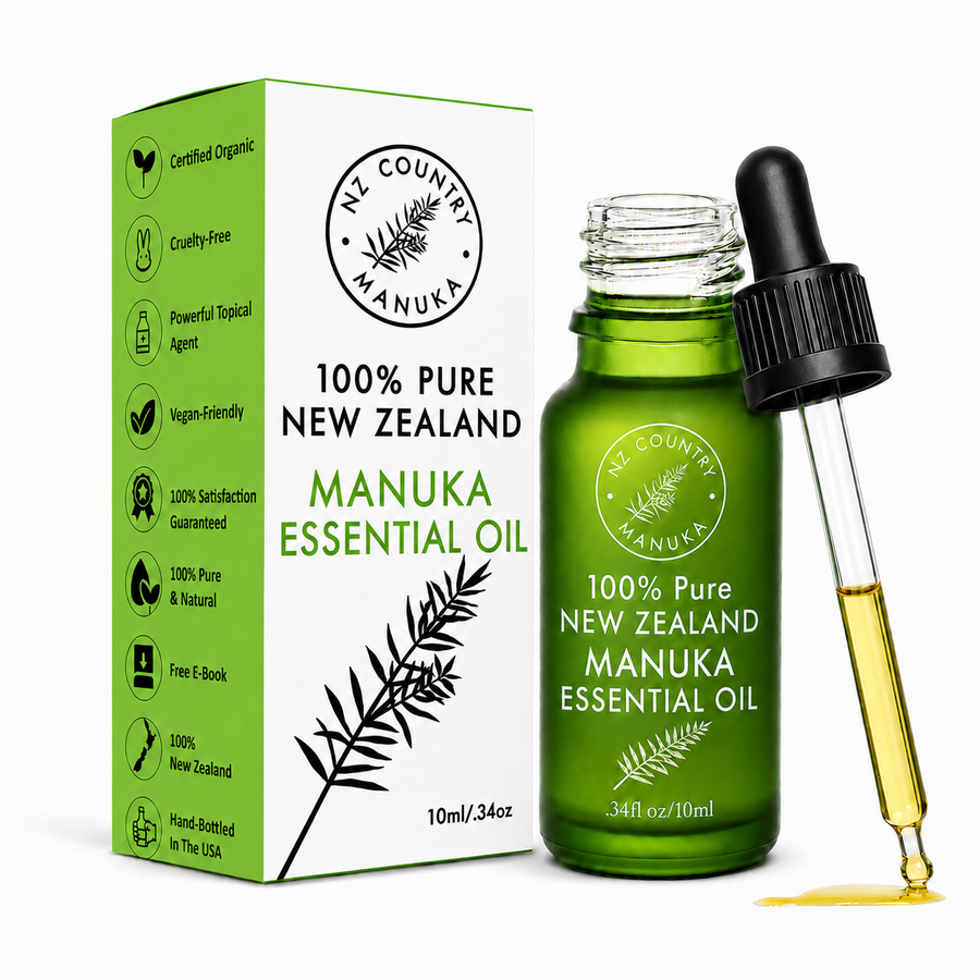 Pure Manuka Oil - 10ml 100% Organic NZ Essential Oil