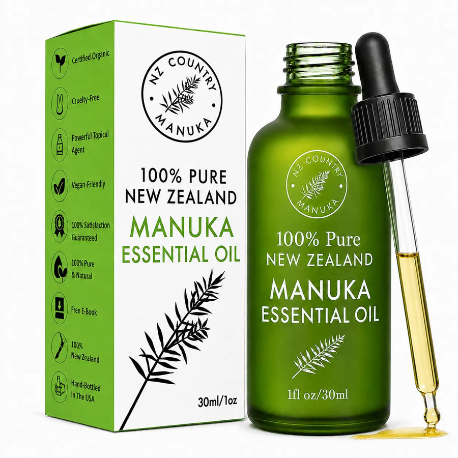 Pure Manuka Oil - 30ml 100% Organic NZ Essential Oil NZ Country Manuka