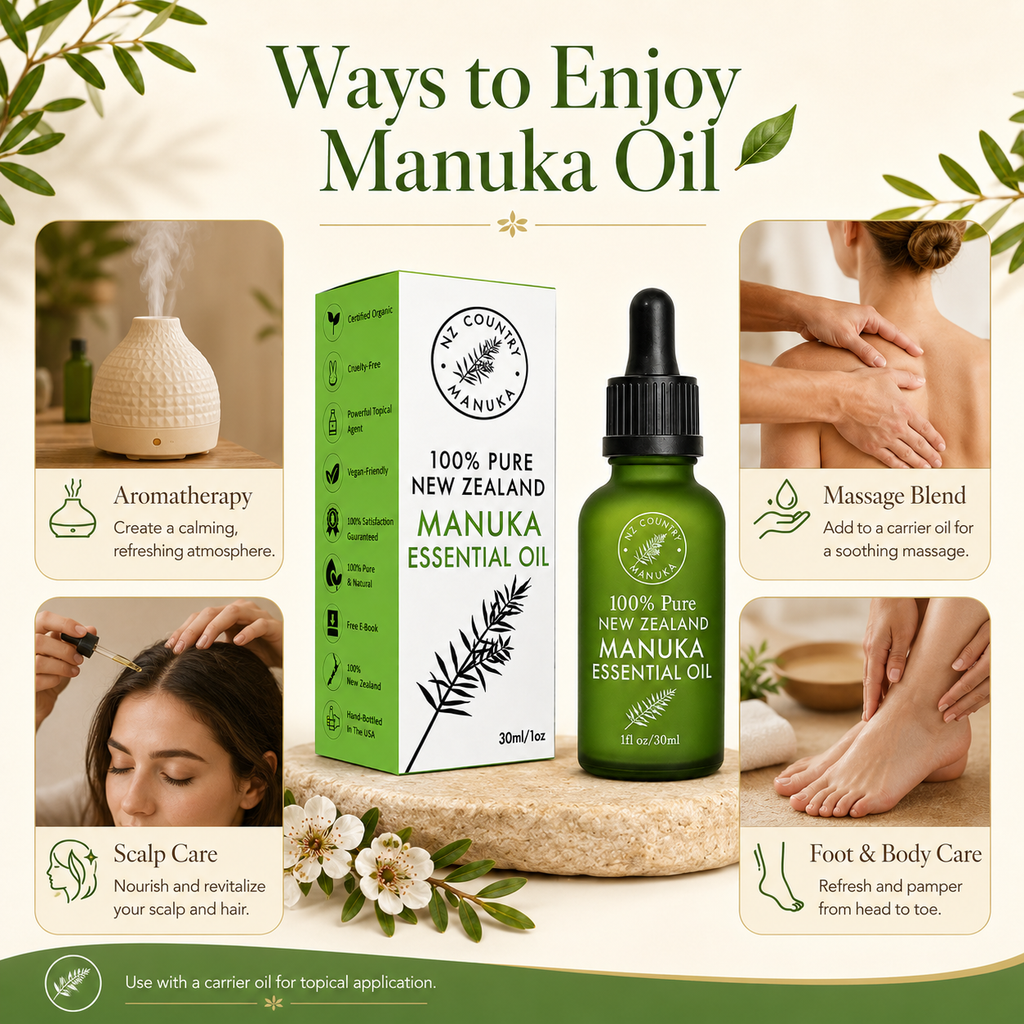 100% Pure NZ East Cape Manuka Oil - 30ml NZ Country Manuka