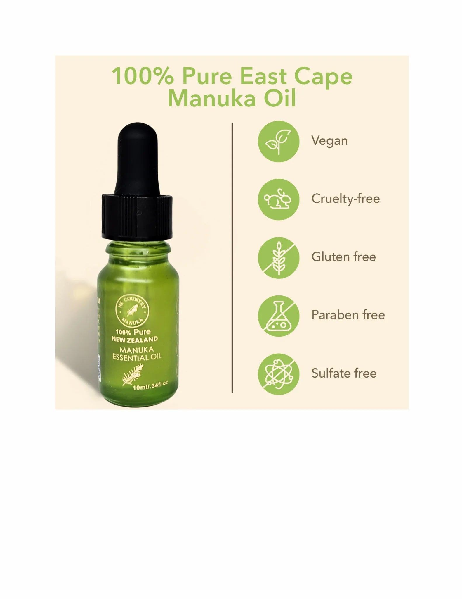 NZ Country Manuka Oil promotional banner - organic East Cape New Zealand essential oil
