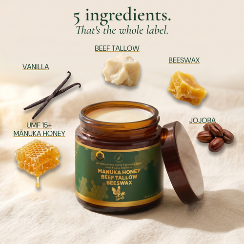 PRE-ORDER · Manuka Honey Tallow Balm UMF 15+ Grass Finish NZ Country Manuka